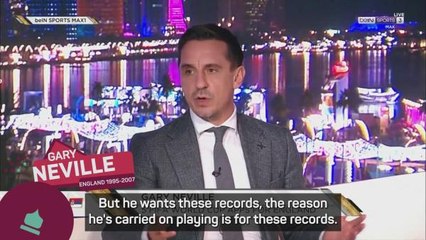 Ronaldo motivated to keep going by Messi rivalry - Gary Neville