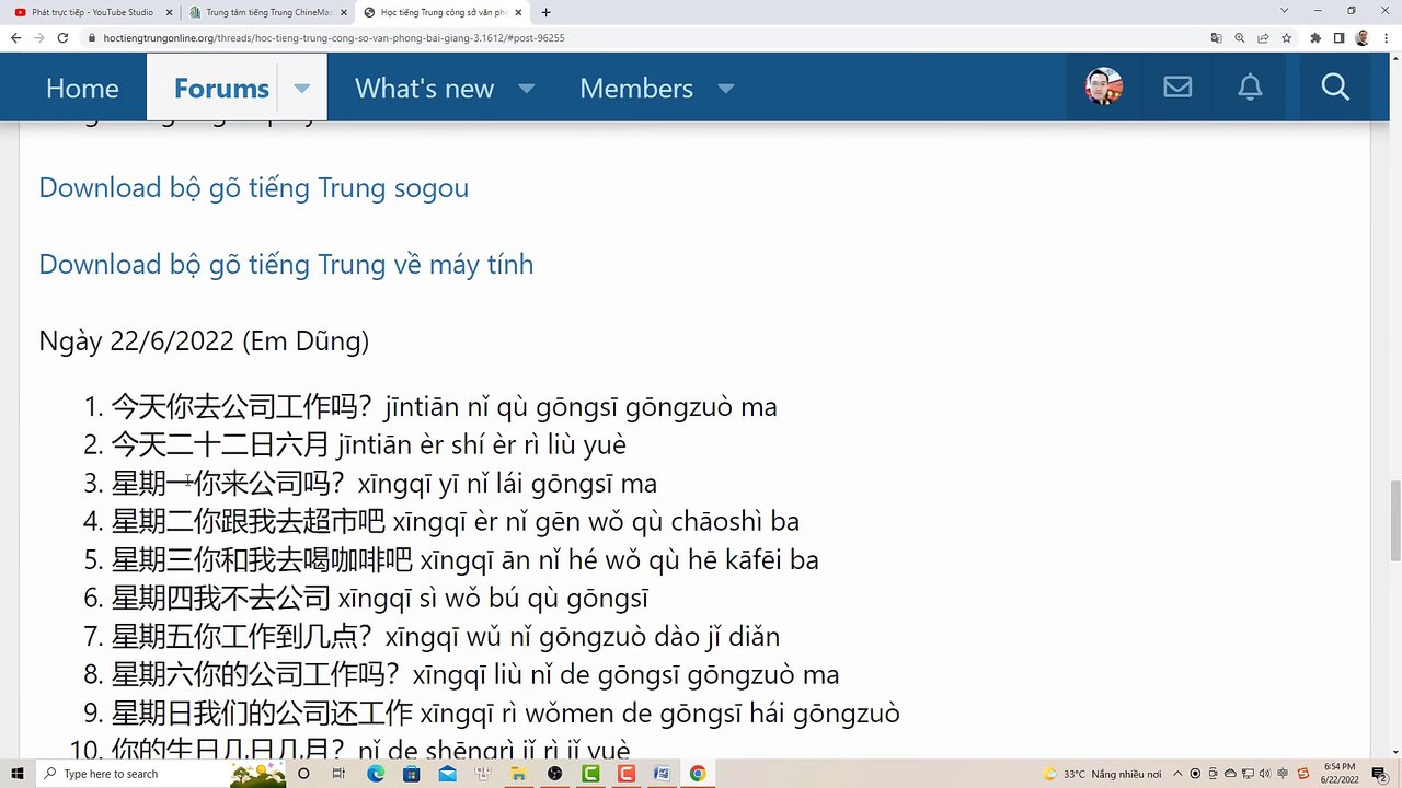 Học tiếng Trung giao tiếp công sở văn phòng bài 3