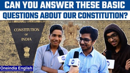 Constitution Day 2022: How much do we remember about the Indian Constitution? | Oneindia News*voxpop