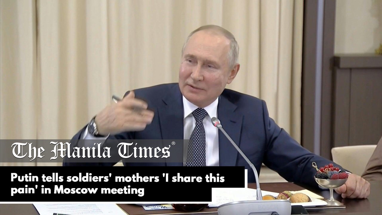Putin tells soldiers' mothers 'I share this pain' in Moscow meeting