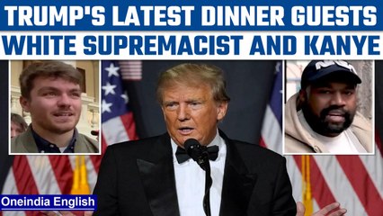 Donald Trump dines with 'Holocaust denier' Nick Fuentes and Kanye | Oneindia News *International