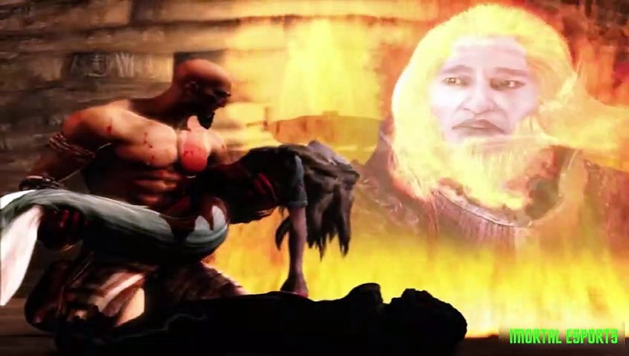 Kratos Dead Scene God Of War