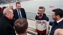 Erdoğan, 15 Temmuz Şehitler Köprüsü'nde intihar etmek isteyen bir vatandaşı ikna etti