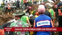 Detik-detik Upaya Evakuasi Satu Jenazah Korban Gempa dari Reruntuhan di Desa Cijedil!