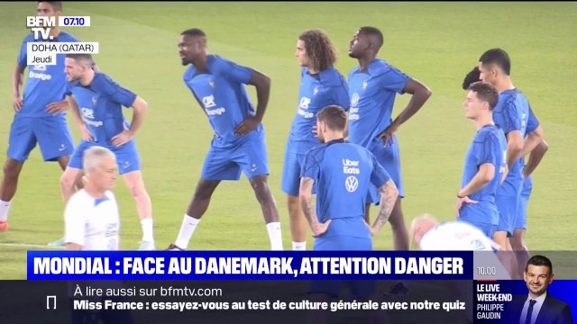 Les Bleus se préparent à affronter le Danemark ce samedi, quatre jours après leur victoire contre l'Australie