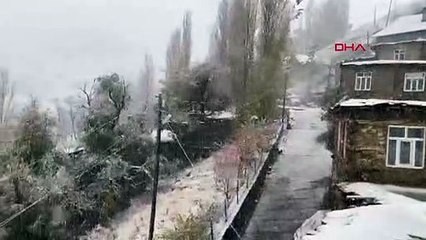 Bahçesaray'da kar kalınlığı 20 santimi buldu