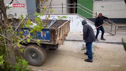 Okulun önündeki tır çocukları roketlerden korudu