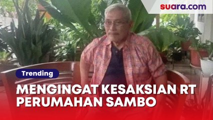 Sedang Sakit, Mengingat 6 Pengakuan Ketua RT Pensiunan Jenderal di Kompleks Rumah Sambo