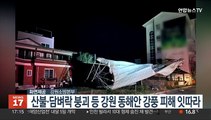 '산불·담벼락 붕괴' 등 강원 동해안 강풍 피해 잇따라