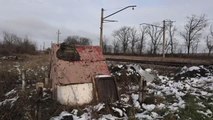 Ukrayna'da Rus saldırılarında hasar gören demir yolu hatları onarılıyor