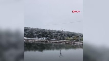 TOKAT'IN YÜKSEKLERİNE KAR YAĞDI