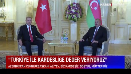 Aliyev'den Türkiye'ye övgü