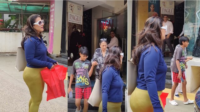 Kajol के बेटे Yug ने नानी Tanuja को ऐसे संभाला तो video हुई viral! Kajol Son Video | FilmiBeat