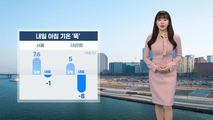 [날씨] 밤사이 기온 뚝...내일 서울 아침 -1도 / YTN