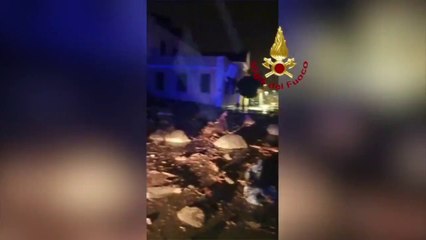 Maltempo a Ischia, l'intervento dei Vigili del Fuoco