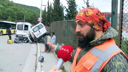 Araç takla attı: Aracın altında kalmaktan son anda kurtuldu