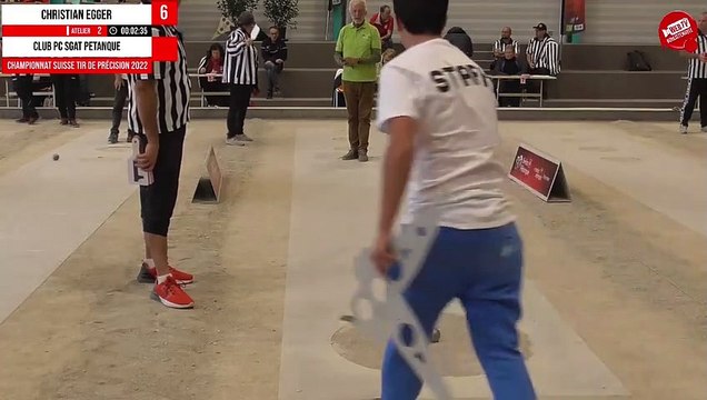 Championnat Suisse de tir de précision pétanque 2022 : Christian EGGER (14 points)