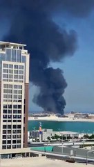 Katar'da FIFA stadyumu yakınında yangın