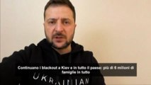 Ucraina, Zelensky: blackout per oltre sei milioni di persone