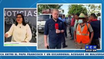 ¡Protestas! Empleados de Dinant se toman puentes en La Ceiba y Tocoa exigiendo desalojo de invasores de tierras