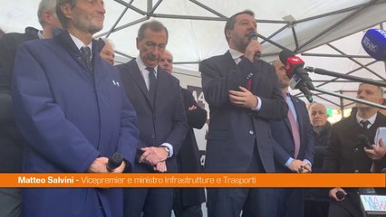 Milano, Salvini "Grazie a chi ha lavorato alla M4"