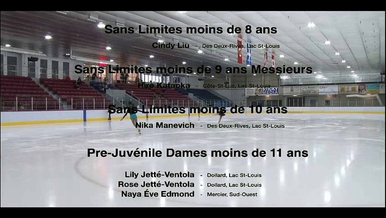 DORVAL2022 - Sans Limites moins de 8 et 10 ans Dames, moins de 9 ans Messieurs et Pré-juvénile moins de 11 ans Dames