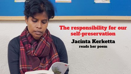 Adivasi Poet Jacinta Kerketta reads her poem