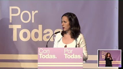 Irene Montero llama a la unidad del feminismo para avanzar en derechos y pide al PSOE que esté a la altura