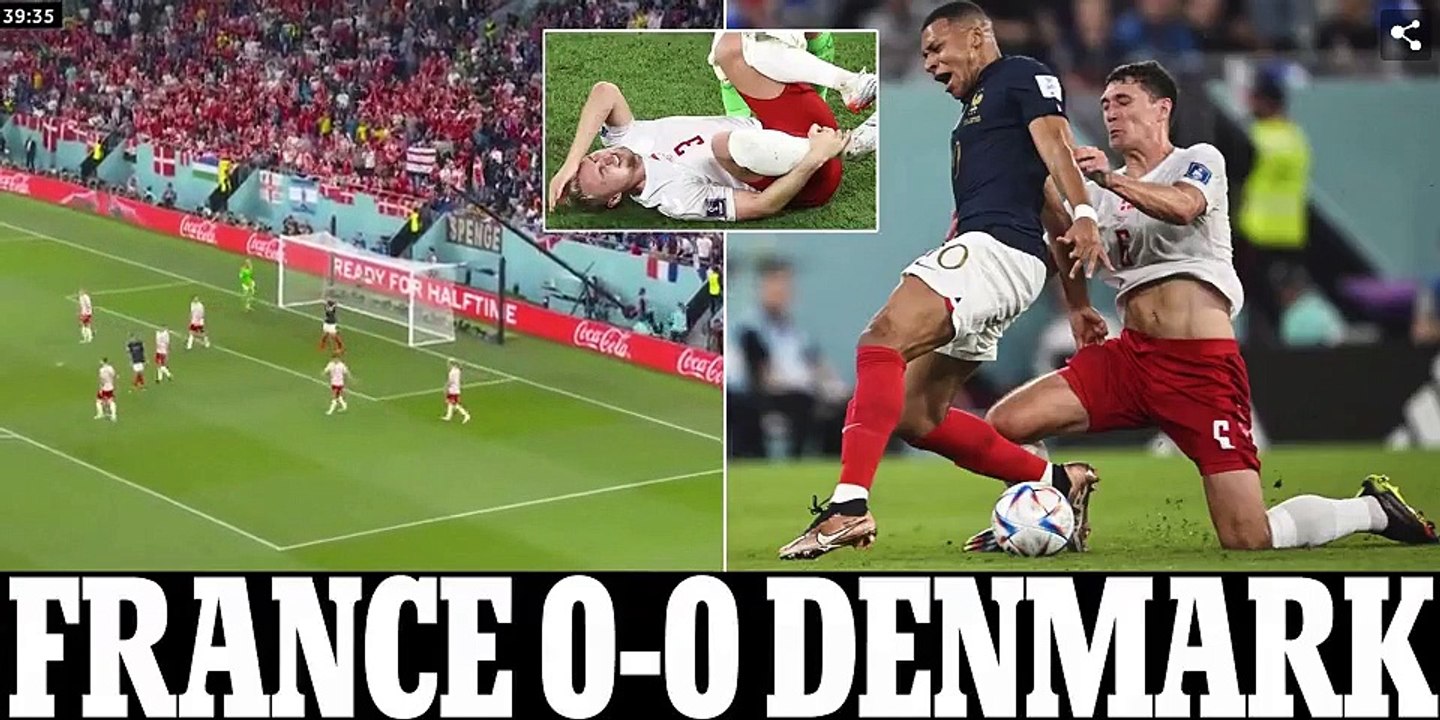 France 0-0 Denmark LIVE: World Cup holders are frustrated against their bogey team as Kylian Mbappe and Adrien Rabiot miss chances, with Les Bleus on top in Group D clash