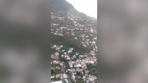 Maltempo Ischia, l'elicottero dell'Esercito sorvola l'area colpita dal nubifragio