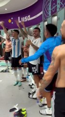 ¡A puro corazón! Así festeja la Scaloneta la victoria en el mundial de Qatar ante México