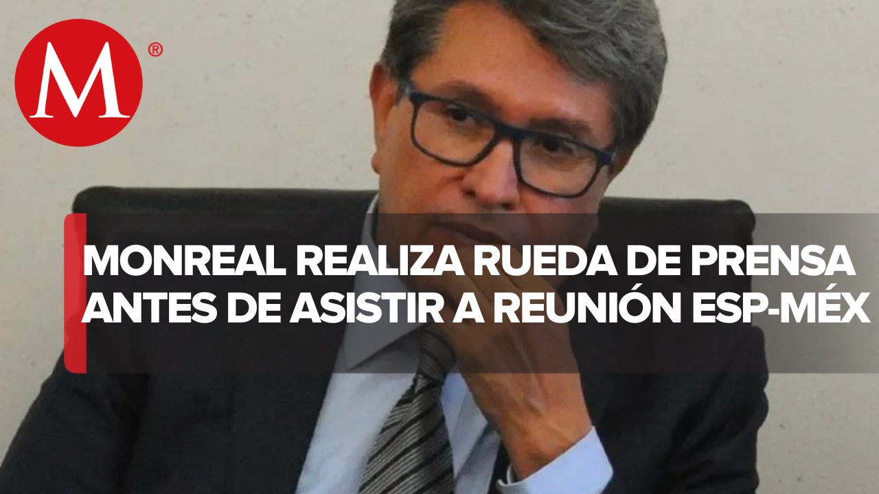 Ricardo Monreal asiste a conferencia previa a reunión interparlamentaria en España