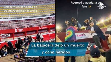 Danny Ocean ayuda a fans durante balacera en Morelia 