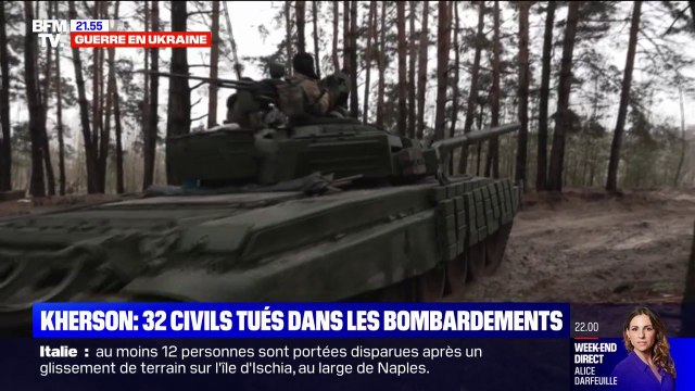 Bombardements à Kherson, coupures d'électricité…: le point sur la guerre en Ukraine