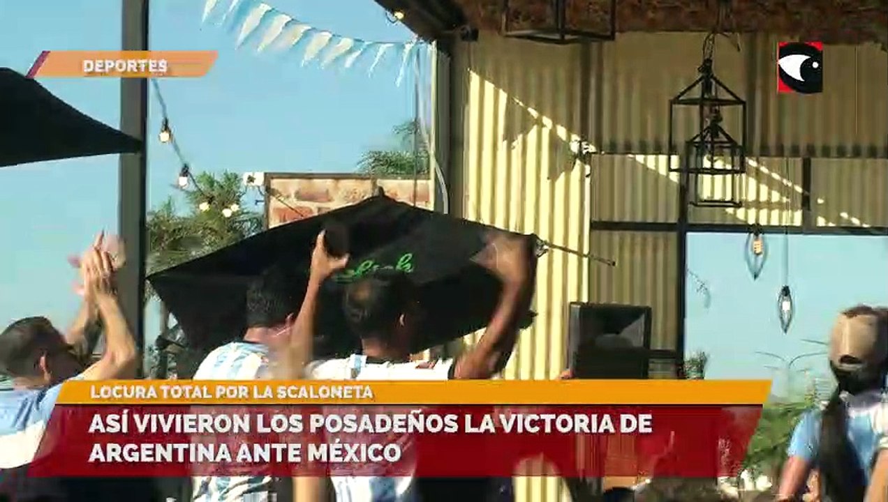 Así vivieron los posadeños la victoria de Argentina ante México