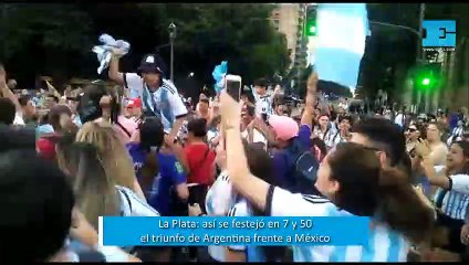 La Plata: así se festejó el triunfo de Argentina en 7 y 50