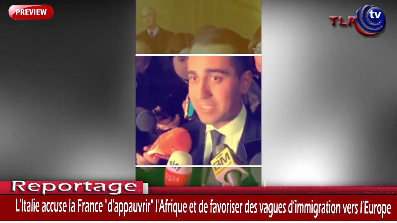 L'Italie accuse la France d'empêcher l'Afrique à se développer