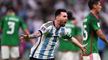 Messi alcança Maradona, Argentina vence o México e segue viva na Copa