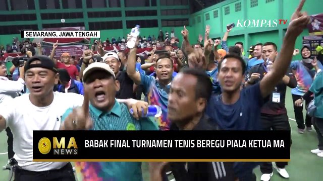 Pertandingan Sengit di Final Turnamen Tenis Beregu Piala Ketua Mahkamah Agung - MA NEWS