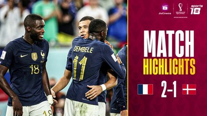 Match Highlights - France 2:1 Denmark - FIFA World Cup Qatar 2022