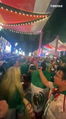 Afición mexicana realizó una caravana rumbo al estadio donde se jugó el Argentina contra México