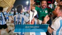 ¡Canta y no llores!, argentinos le cantan el Cielito Lindo a afición mexicana tras derrota