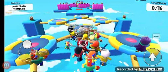 Juego stumble guys y mira que me paso en esta partida xd
