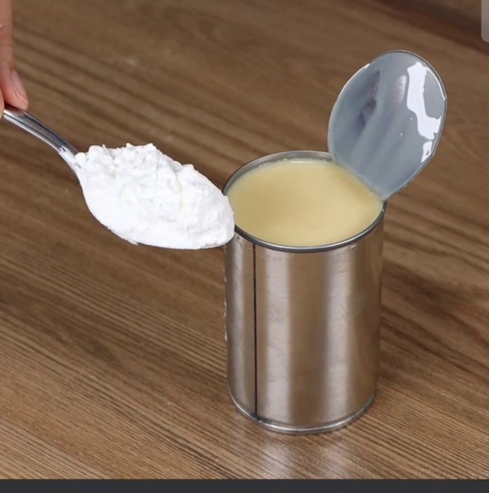 Surprised result from Mix condensed milk and cornstarch