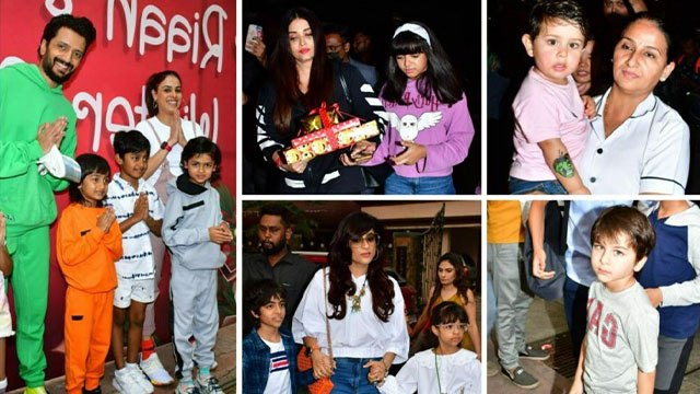 Riteish Deshmukh Son Birthday Party: Taimur | Jeh | Aaradhya Bachchan | Inaya Khemu Video Viral