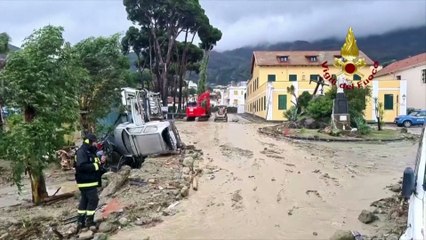 Download Video: Aerials show extent of devastation on Italian island Ischia hit by landslide