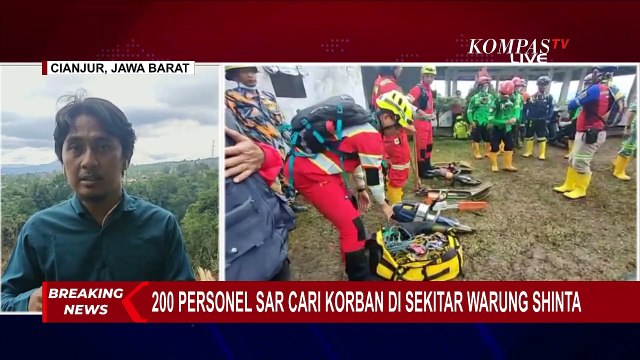Update Pencarian Korban Gempa di Sekitar Warung Shinta, 200 Personel SAR Gabungan Diterjunkan!