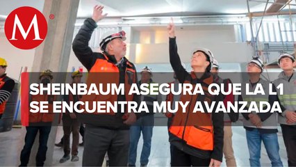 Sheinbaum supervisa restauración de estación Candelaria del Metro CdMx; "vamos muy avanzados"