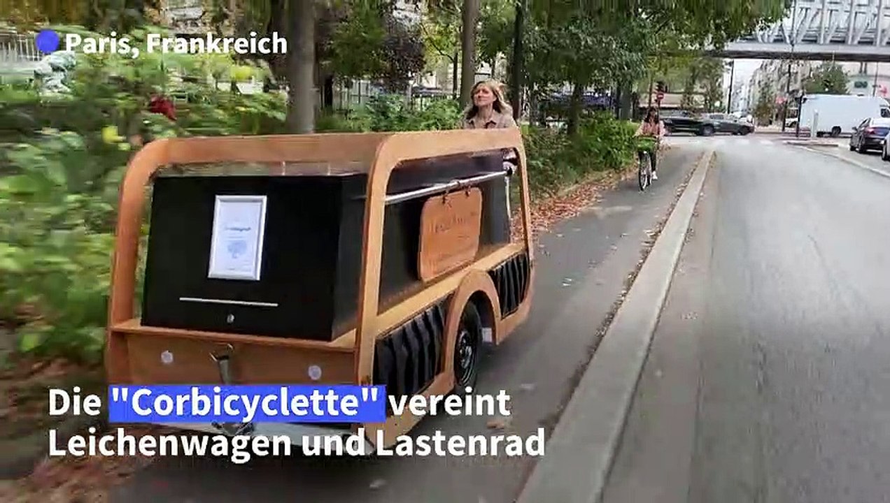 Nachhaltiger trauern: Leichenwagen-Lastenrad aus Frankreich