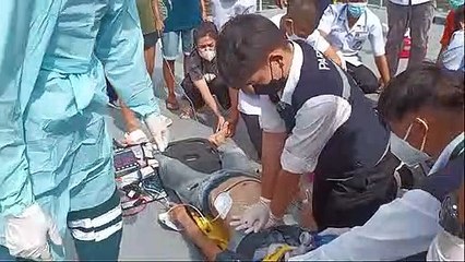รอดหวุดหวิด! เสี่ย รง.พริกไทย เครียดโดดสะพานกรุงเทพ